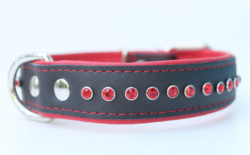 Hundehalsband Echtleder - Style - Rot